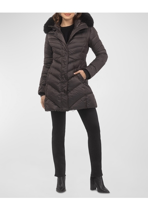 Apres-Ski Jacket With Detachable Toscana Lamb Shearling Hood Trim