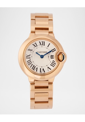 Cartier Rose Gold Ballon Bleu 28mm Vintage Watch