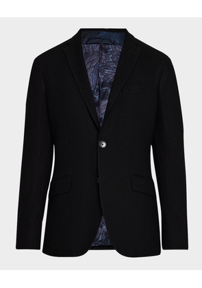 Men's Basic Textured Blazer