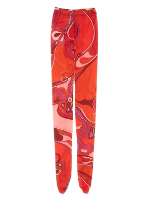 Pucci Tights With Orchid Print