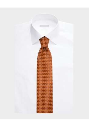 Men's Medallion Silk Tie