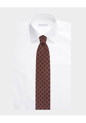 Men's Geometric Silk Tie