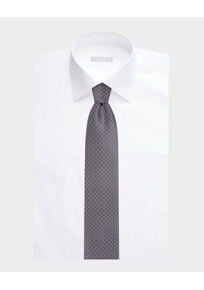 Men's Micro-Medallion Silk Tie