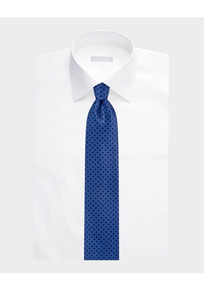 Men's Micro-Medallion Silk Tie