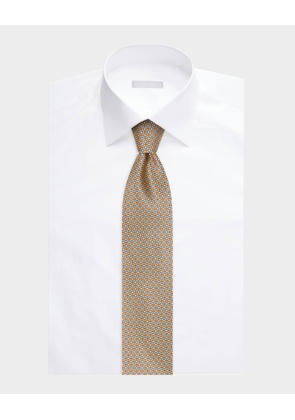 Men's Micro-Medallion Silk Tie