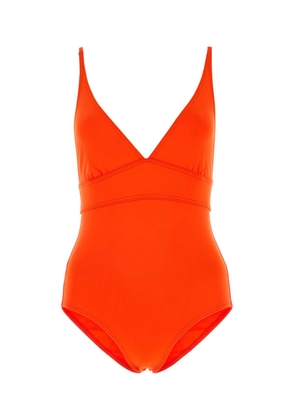 Eres Orange Stretch Nylon Swimsuit