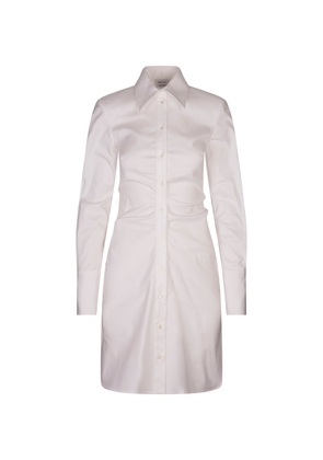 Alexander McQueen White Mini Shirt Dress