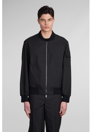 Neil Barrett Bomber In Black Cotton