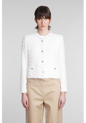 IRO Raceli Casual Jacket In White Cotton