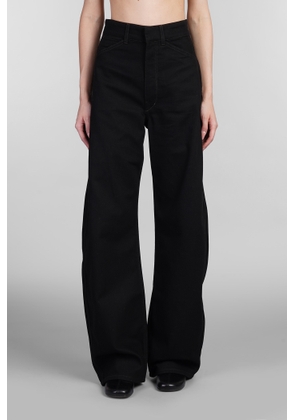 Lemaire Jeans In Black Cotton