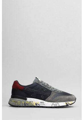 Premiata Mick Sneakers In Grey Suede And Fabric