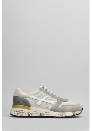 Premiata Mick Sneakers In Beige Suede And Fabric