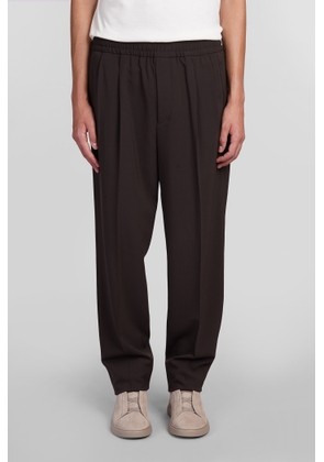 Zegna Pants In Brown Polyester