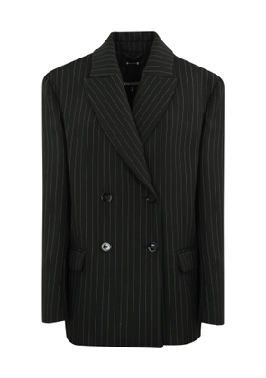 Patrizia Pepe Pinstripe Flannel Peacoat