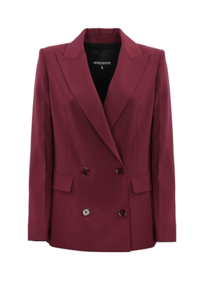 Patrizia Pepe Double-breasted Crepe Blazer