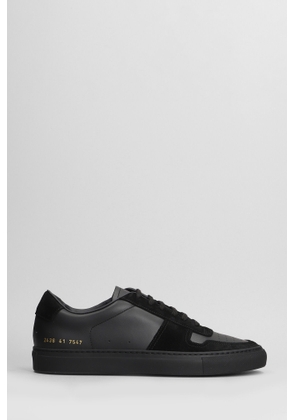 Common Projects Bball Sneakers In Black Suede And Leather