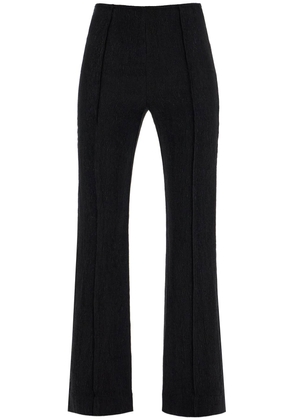 Ganni Flared Viscose Trousers For