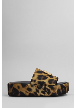 Balenciaga Flats In Animalier Polyamide