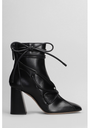 Sophia Webster Havanna High Heels Ankle Boots In Black Leather