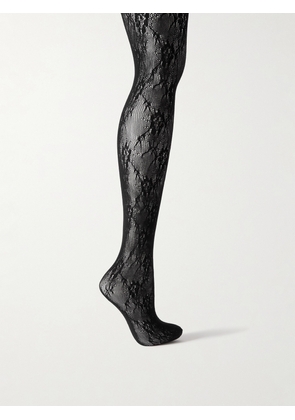 SAINT LAURENT - Stretch-lace Tights - Black - S,M,L