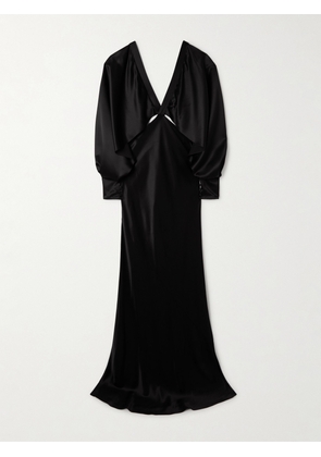 SAINT LAURENT - Silk-satin Gown - Black - FR38