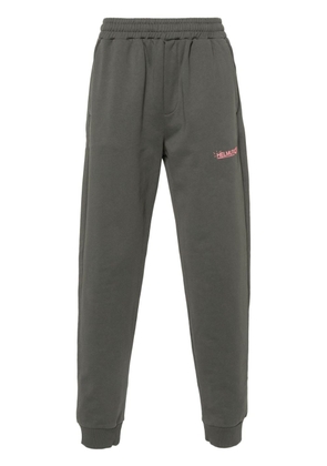 Helmut Lang logo-print cotton track pants - Grey