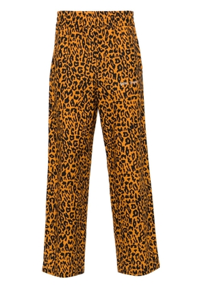 Palm Angels cheetah-print track pants - Orange