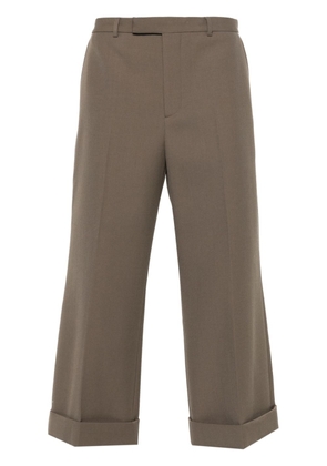 Gucci wide-leg wool trousers - Brown