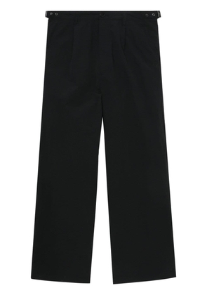 izzue adjustable wide-leg trousers - Black