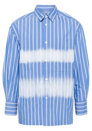 CROQUIS stripe-pattern cotton-blend shirt - Blue