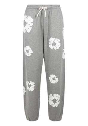 Denim Tears drawstring 'Cotton Wreath' track pants - Grey