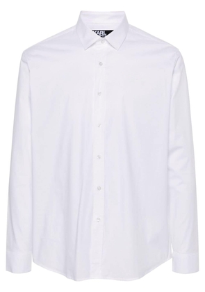 Karl Lagerfeld classic-collar poplin shirt - White