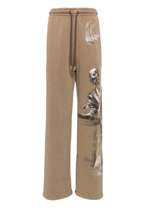 Off-White S.Matthew cotton track pants - Brown