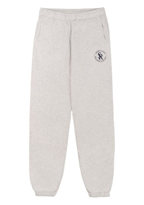 Sporty & Rich S&R logo cotton blend sweatpants - Grey