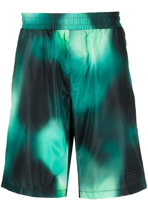 Karl Lagerfeld ombré-effect swim shorts - Green