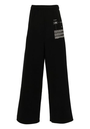 MM6 Maison Margiela wide-leg jersey track pants - Black