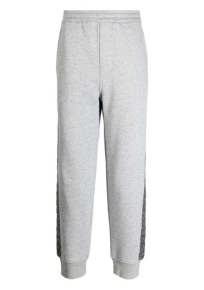 Neil Barrett striped low-rise track pants - Grey