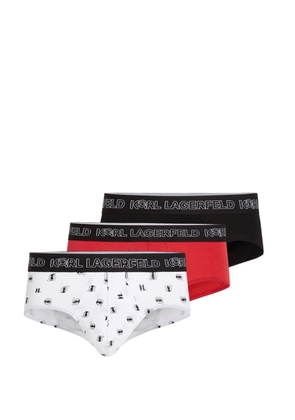 Karl Lagerfeld Ikonik briefs (pack of three) - Red