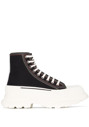 Alexander McQueen Tread Slick lace-up sneakers - Black