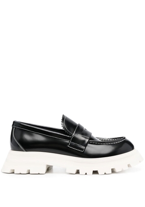 Alexander McQueen ridged-rubber sole loafers - Black