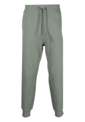 Y-3 logo-patch organic-cotton track pants - Green