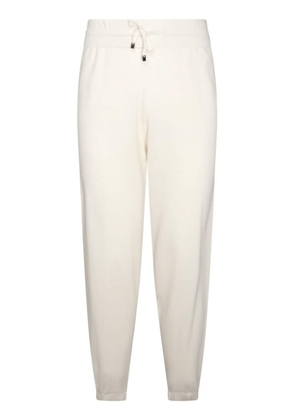 Malo drawstring-waist cashmere trousers - White