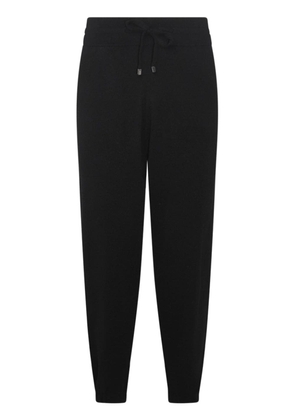 Malo drawstring-waist cashmere trousers - Black