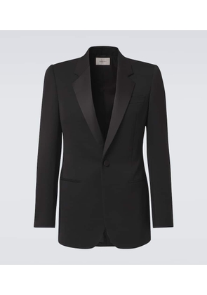 Saint Laurent Wool grain de poudre tuxedo jacket