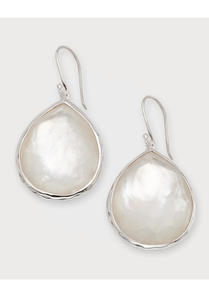 Large Teardrop Earrings in Sterling Silver