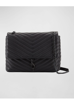 Edie Quilted Leather Flap Shoulder Bag