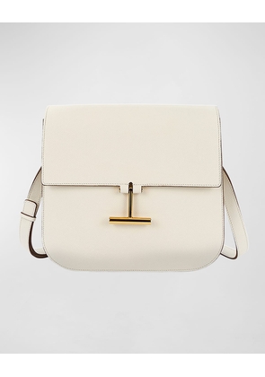 Tara Mini Crossbody in Grained Leather with Leather Strap