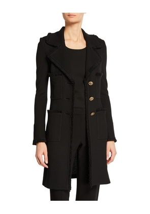 Milano Pique Fit and Flare Topper Coat