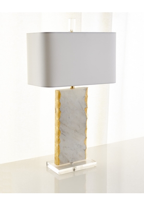 White Marble Table Lamp