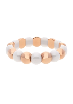 AURA 18k Bicolor Overlay Stretch Bracelet